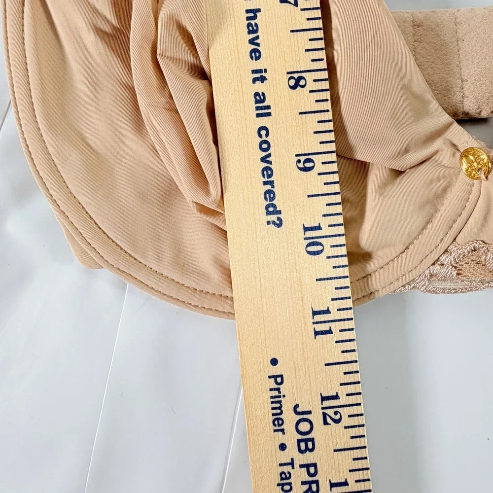 Natori Pure Luxe Full Fit Contour Underwire Bra Café Beige 30G New